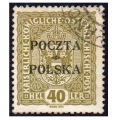 1919 Fi. 40 kasowane Wydanie  Krakowskie 40 halerzy gwarancja
