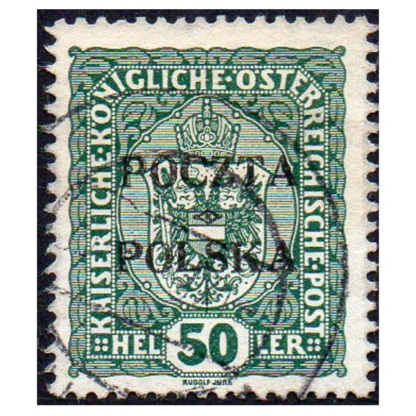 1919 Fi. 41 kasowane Wydanie  Krakowskie 50 halerzy gwarancja