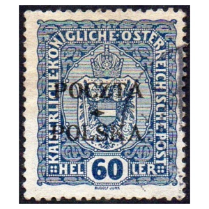 1919 Fi. 42 kasowane Wydanie  Krakowskie 60 halerzy gwarancja