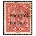 1919 Fi. 43 kasowane Wydanie  Krakowskie 80 halerzy gwarancja