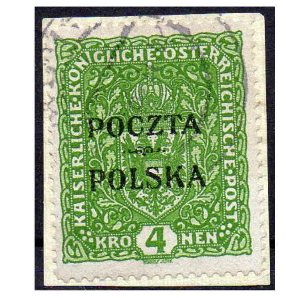 1919 Fi. 48 kas  Wydanie krakowskie na wycinku 4 korony - gwarancja