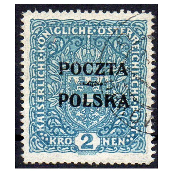 1919 Fi. 46 kasowane  Wydanie krakowskie 2 korony - gwarancja