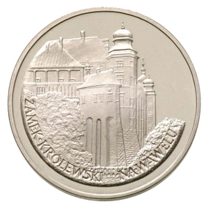 100 zł 1977 srebrna moneta Zamek Królewski na Wawelu