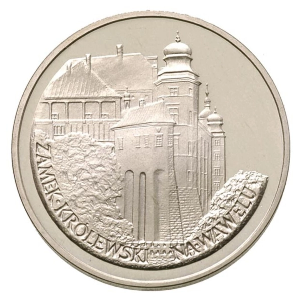 100 zł 1977 srebrna moneta Zamek Królewski na Wawelu