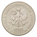 100 zł 1977 srebrna moneta Zamek Królewski na Wawelu