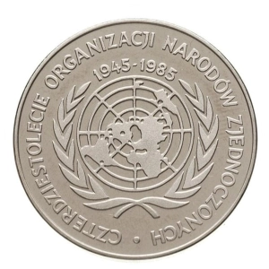 500 zł 1985 40 lat ONZ 
