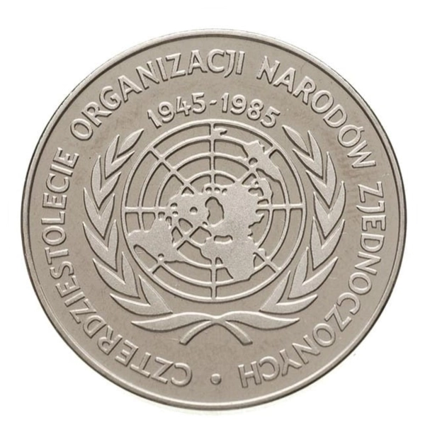 500 zł 1985 40 lat ONZ 
