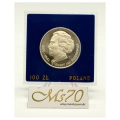 100 złotych 1975 Ignacy Jan Paderewski - srebrna moneta kolekcjonerska 