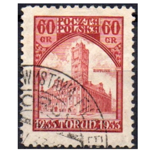 1933 Fi. 260 kasowany Wystawa w Toruniu znaczek pocztowy