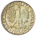 2 zł 1936 Żaglowiec 