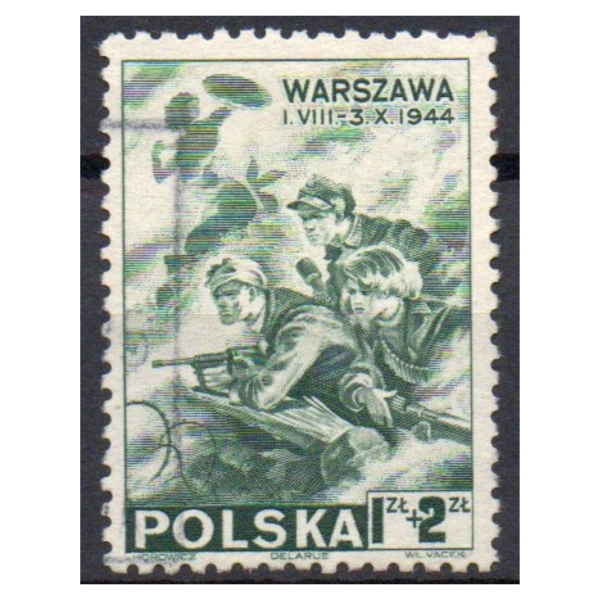 1945 Fi. U338 kasowane Wydanie emigracyjne IV - seria znaczków