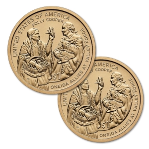 USA 1 dolar 2026 Rdzenni Amerykanie Oneida Valley mennice D+P