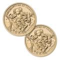 USA 1 dolar 2025 - Innowacja Texas Centrum Kosmiczne mennice D+P