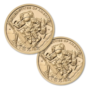 USA 1 dolar 2025 - Innowacja Texas Centrum Kosmiczne mennice D+P