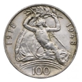 Srebrna Moneta 100 koron Czechosłowacja 1948