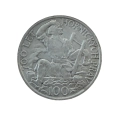 Srebrna Moneta 100 koron 1949 700 lat praw górniczych