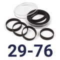 Kapsle na monety Ultra XL uniwersalne 29 - 76 mm wyjmowane ringi - 1 sztuka