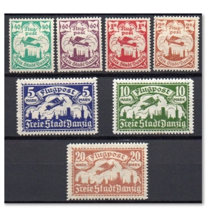 WMG 1923 Fi. 113-119 ** Wydanie lotnicze III - seria znaczków