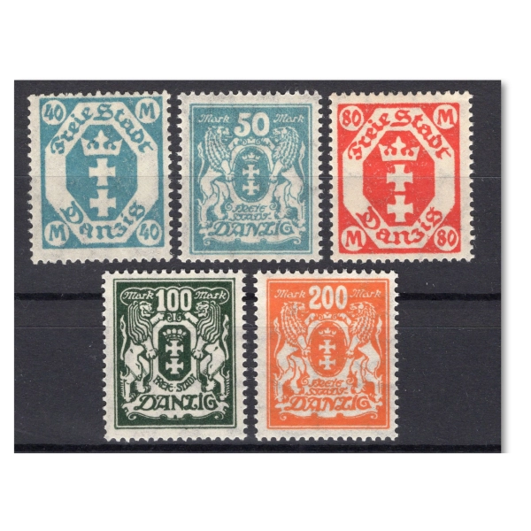 WMG 1923 Fi. 132-136 ** Wydanie obiegowe - seria znaczków