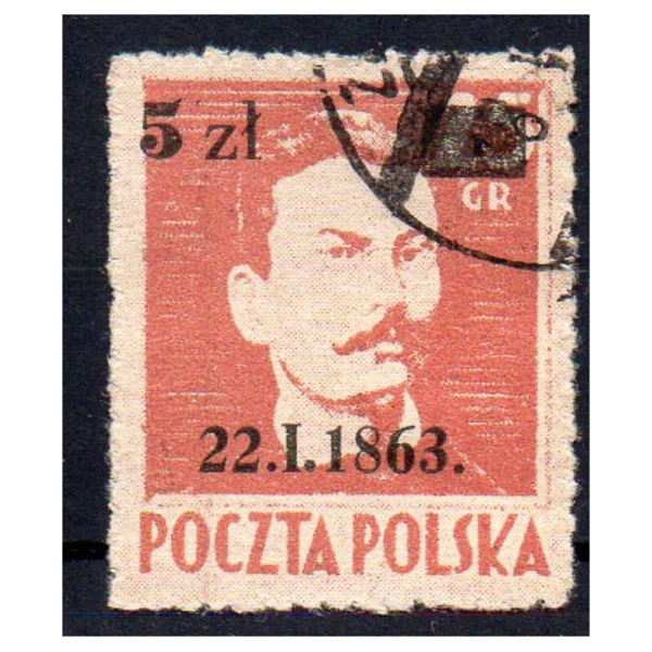 1945 Fi. 347ac kasowany Powstanie Styczniowe gwarancja Korszeń c.brązoworóżowy