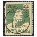 1945 Fi. 361 kasowany Powstanie Kościuszkowskie znaczek pocztowy