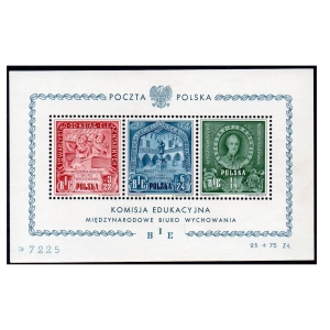 1946 Fi. blok 9 * Komisja Edukacji Narodowej ślad po podlepce