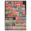 1945-1947 Fi. 342-439 Zbiór znaczków kasowanych z okresu Polski Ludowej