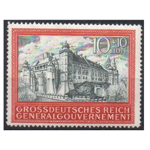1944 Fi. GG 125 ** 5. rocznica Generalnego Gubernatorstwa - znaczek ząbkowany