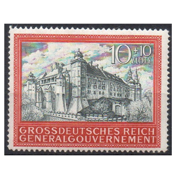 1944 Fi. GG 125 ** 5. rocznica Generalnego Gubernatorstwa - znaczek ząbkowany
