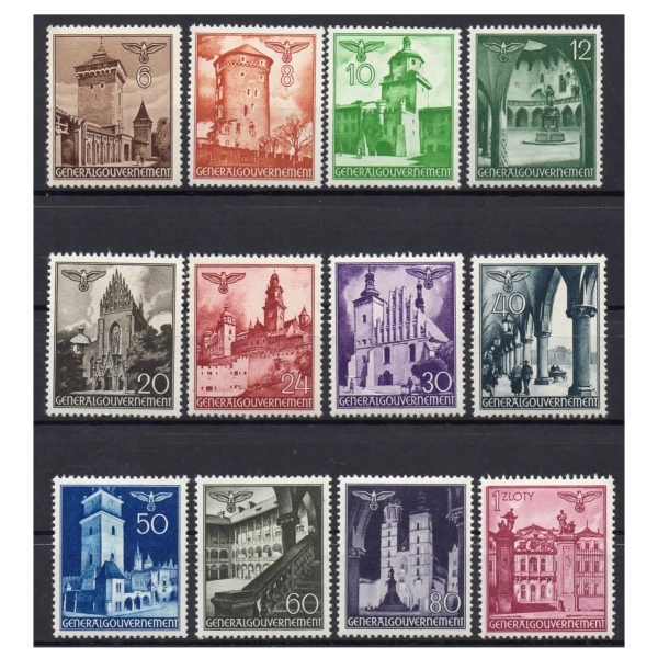 1940 Fi. GG 40-51 ** Zabytkowe budowle I seria znaczków