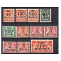 WMG 1923 Fi. 152-162 ** Wydanie przedrukowe seria znaczków