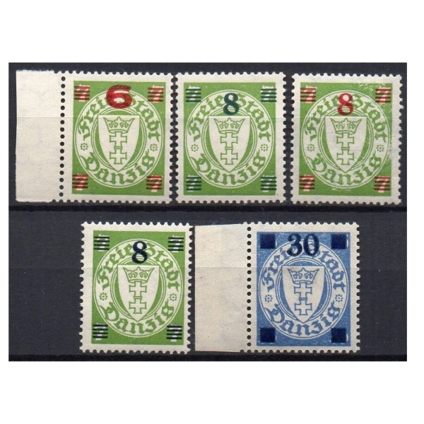 WMG 1934 Fi. 234-238 ** Wydanie przedrukowe - seria znaczków