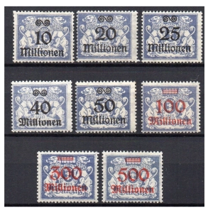 WMG 1923 Fi. 163-170 ** Wydanie przedrukowe - seria znaczków