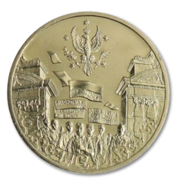 2 złote 2008 NG 40. Rocznica Marca '68 monety kolekcjonerskie - zestaw 25 sztuk