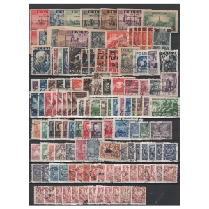 Pakiet 128 znaczków polskich z lat 1945-1949 serie