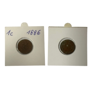 USA 1 cent 1886