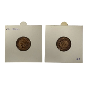 USA 1 cent 1884