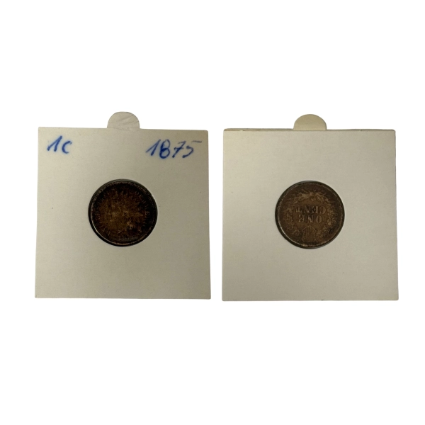 USA 1 cent 1875