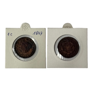 USA 1 cent 1847