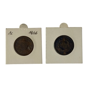 USA 1 cent 1846