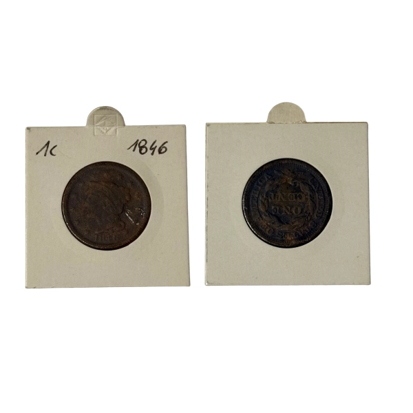 USA 1 cent 1846