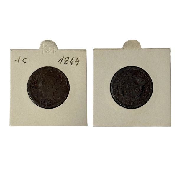 USA 1 cent 1844