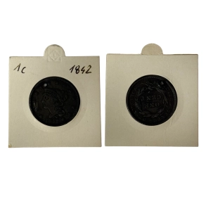 USA 1 cent 1842