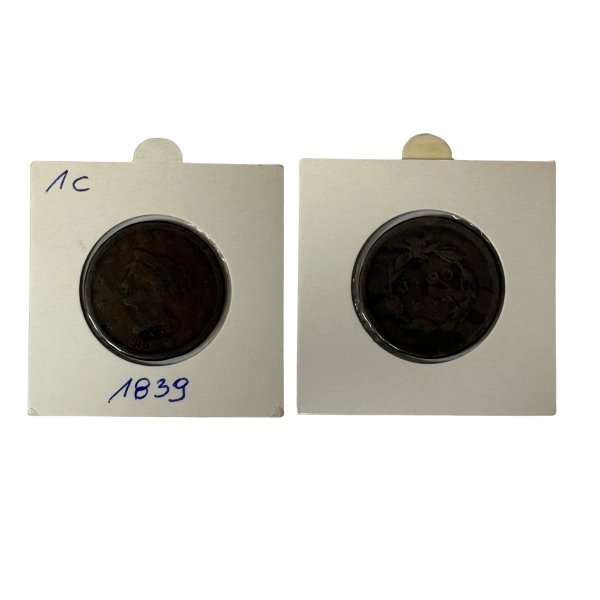 USA 1 cent 1839