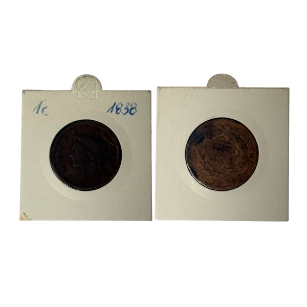 USA 1 cent 1838