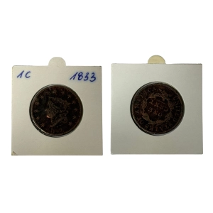 USA 1 cent 1833