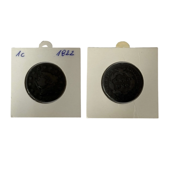 USA 1 cent 1822