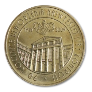 2 złote 2009 NG 90. Rocznica Utworzenia NIK monety kolekcjonerskie 25 sztuk