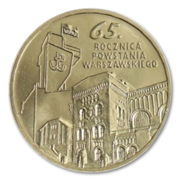 2 złote 2009 NG 65. rocznica Powstania Warszawskiego monety z woreczka menniczego 25 sztuk