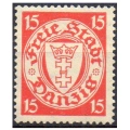 WMG 1925 Fi. 208w ** Wydanie obiegowe Herb w owalu - znaczek pocztowy za 15 Pf